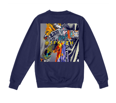 Navy Blue Long Sleeve Essential Sweatshirt
