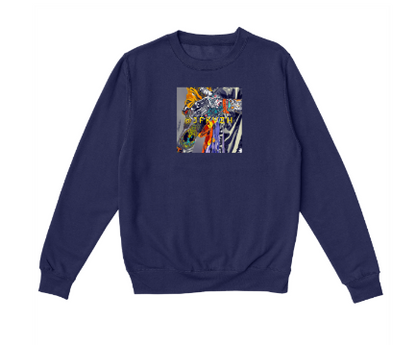 Navy Blue Long Sleeve Essential Sweatshirt